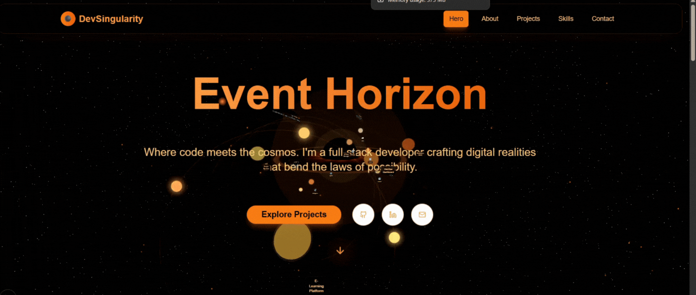 3D Portfolio Experience — project by Gaurav Upadhyay